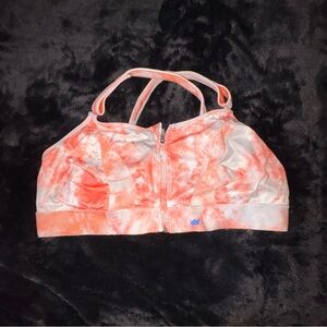 Shefit 5 Luxe Orange Tie Dye Maximum Impact Plus Sports Bra